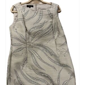 NWOT Sheath Cocktail Dress with Metallic Accents